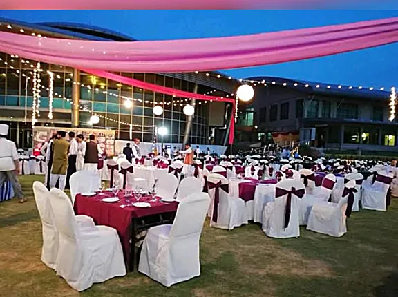 Printed branding at a banquet event